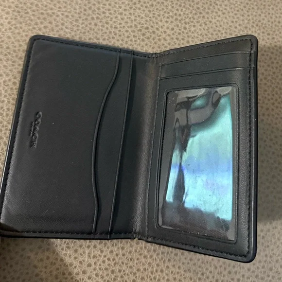 Men’s Coach Black Logo Wallet - Picture 5 of 6